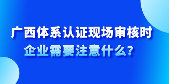 廣西體系認(rèn)證現(xiàn)場審核時企業(yè)需要注意什么？